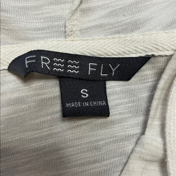 Free Fly Women’s Bamboo Blend Off-White Hoodie Size Small - Picture 2 of 7